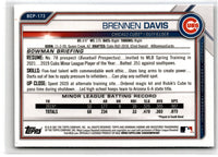 2021 Bowman Chrome Prospects Brennen Davis #BCP-173