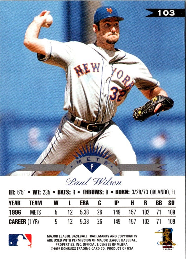 1997 Leaf Paul Wilson