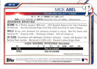 2021 Bowman Prospects Mick Abel #BP-42
