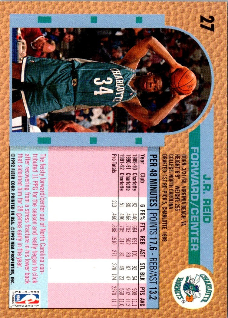 1992 Fleer J.R. Reid