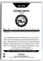 2018 Hoops Red Backs Zhaire Smith #274