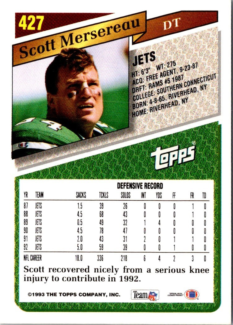 1993 Topps Scott Mersereau