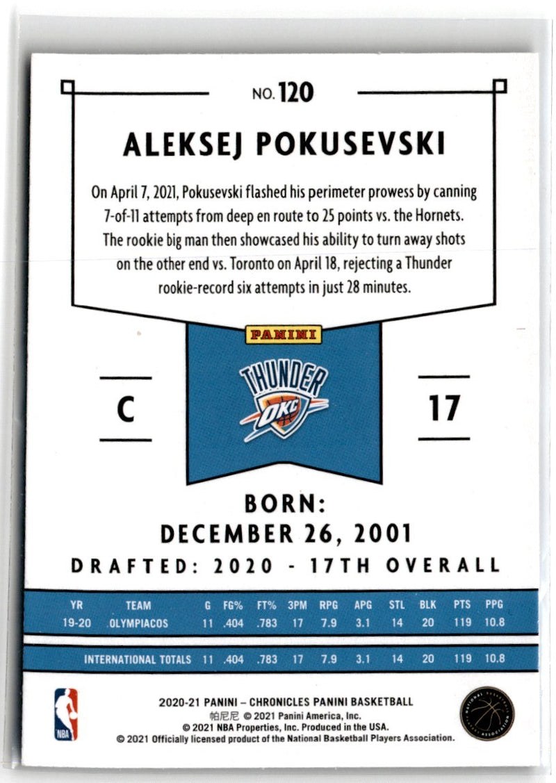 2021 Panini Impeccable Asia Aleksej Pokusevski