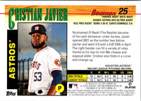 2021 Bowman Heritage Cristian Javier #25 Rookie