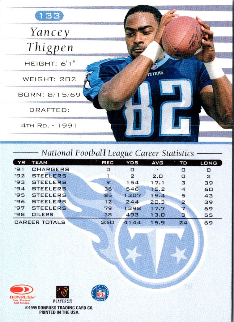 1999 Donruss Yancey Thigpen