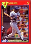 1989 Score Baseball's 100 Hottest Players Alvin Davis