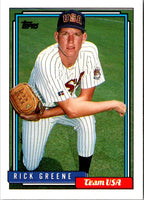 1992 Topps Traded Rick Greene #44T Rookie