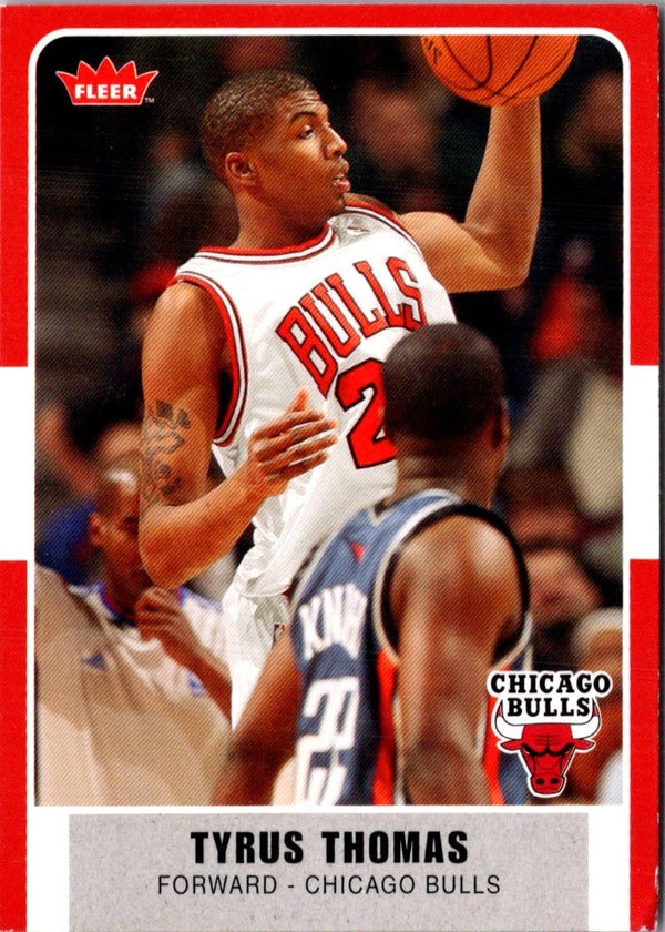 2007 Fleer Glossy Tyrus Thomas #32
