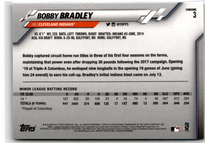 2020 Topps Bobby Bradley