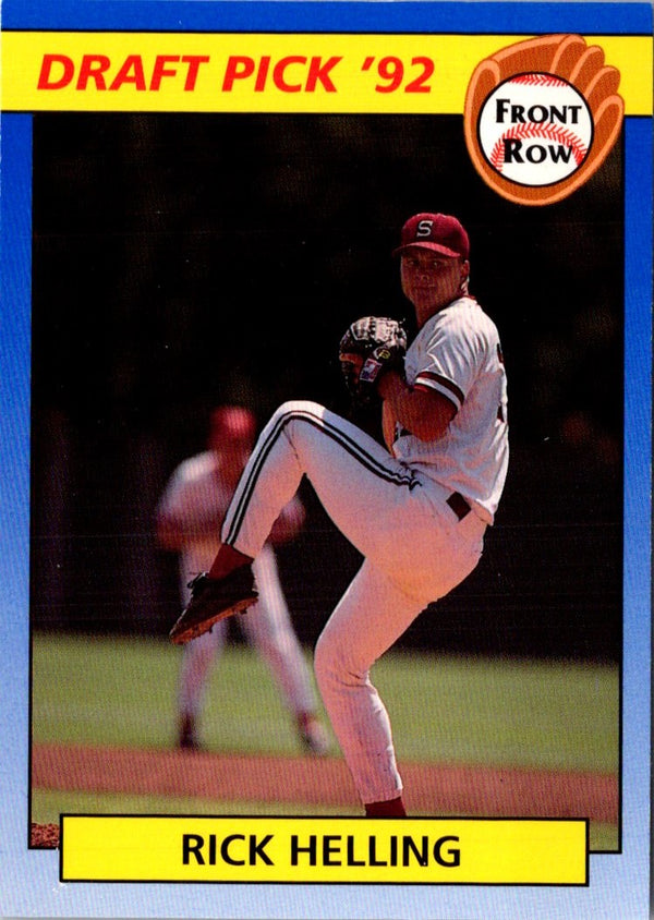 1992 Front Row Draft Picks Rick Helling #81