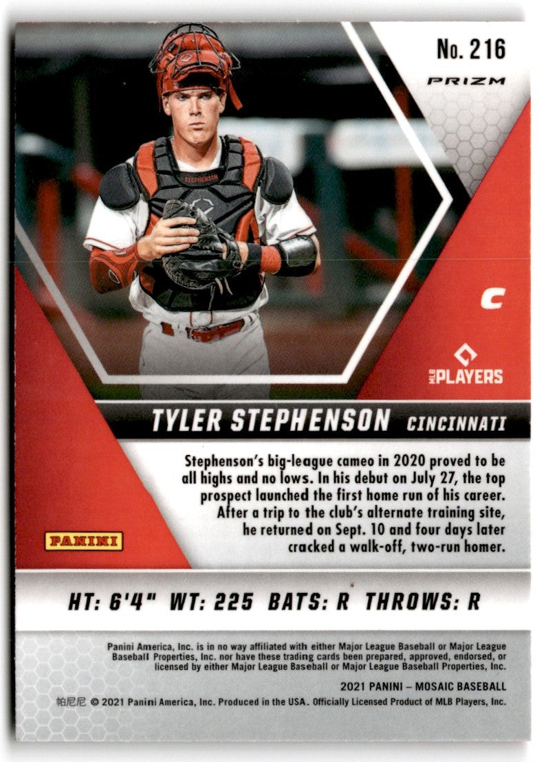 2021 Panini Mosaic Pink Camo Tyler Stephenson