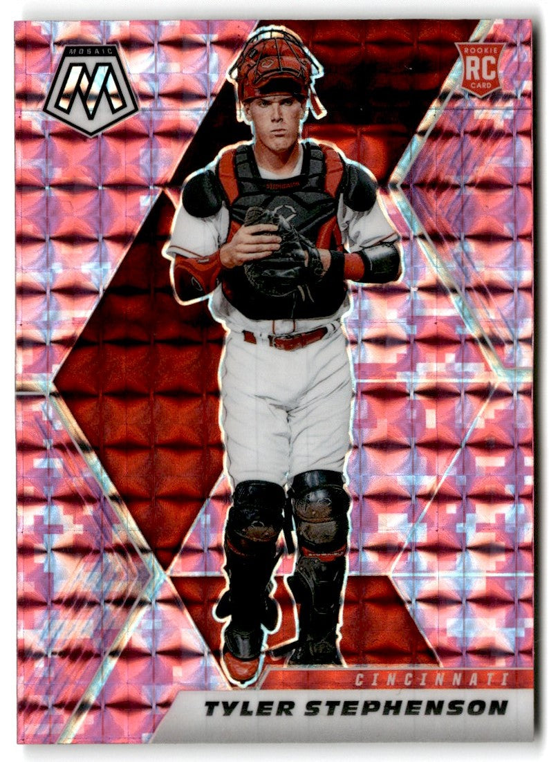 2021 Panini Mosaic Pink Camo Tyler Stephenson