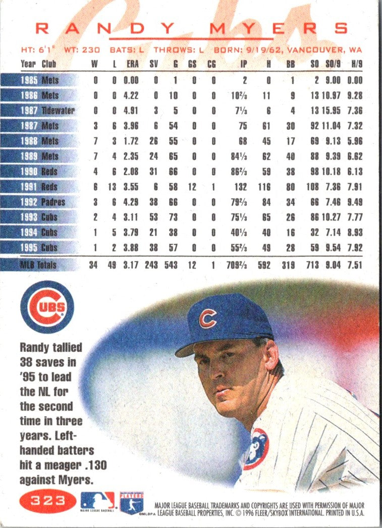 1996 Fleer Randy Myers