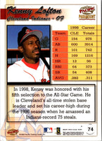 1999 Pacific Paramount Gold Kenny Lofton #74