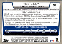 2012 Bowman Chrome Ted Lilly #186
