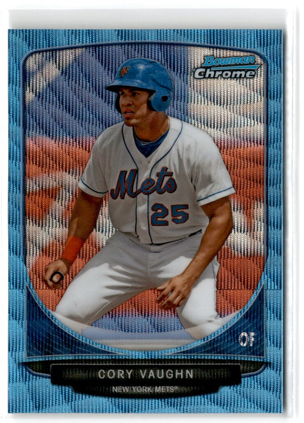 2013 Bowman Chrome Prospects Blue Wave Cory Vaughn #BCP27