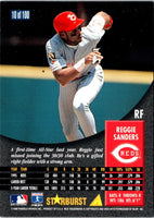 1996 Pinnacle Starburst Reggie Sanders #10