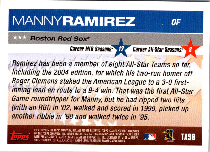 2005 Topps All-Stars Manny Ramirez