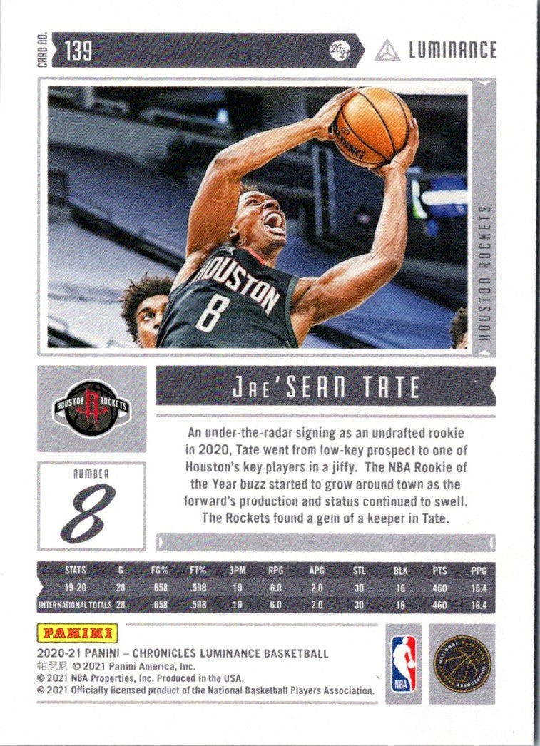 2020 Panini Jae'Sean Tate