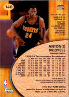 1999 Stadium Club Antonio McDyess #140