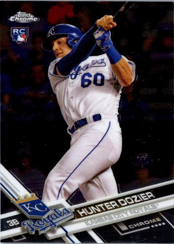 2017 Topps Chrome Hunter Dozier #101 Rookie