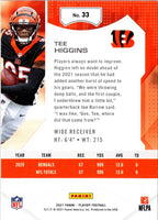 2021 Panini Playoff Red Zone Tee Higgins #33