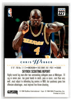 1993 SkyBox Chris Webber #227 Rookie