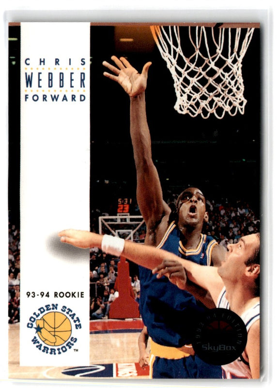 1993 SkyBox Chris Webber #227 Rookie