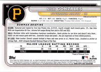 2024 Bowman Nick Gonzales #62