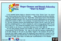 1993 Fleer Roger Clemens/Dennis Eckersley #717