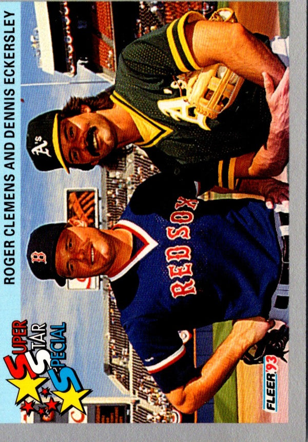 1993 Fleer Roger Clemens/Dennis Eckersley #717