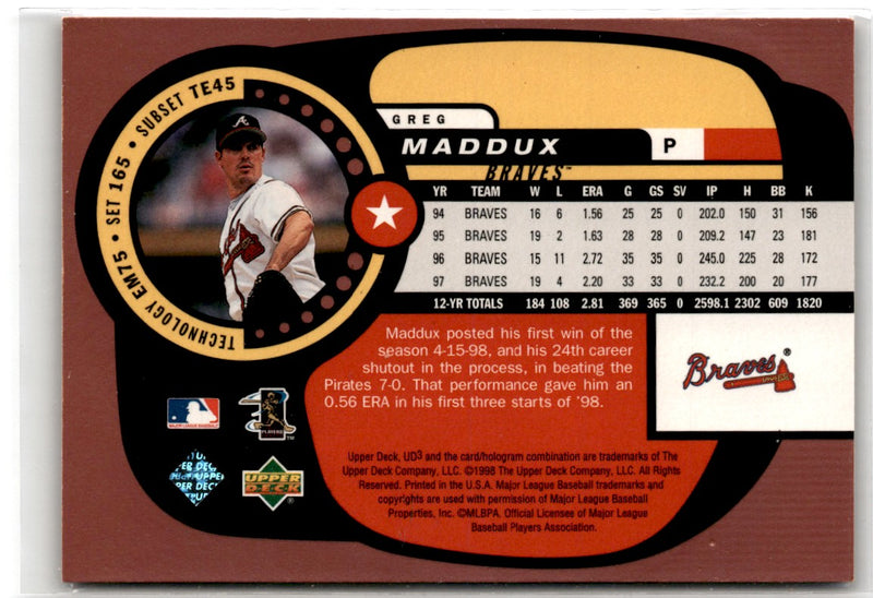 1998 Upper Deck Greg Maddux