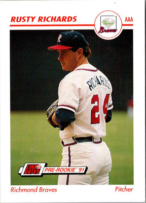 1991 Line Drive AAA Rusty Richards #439