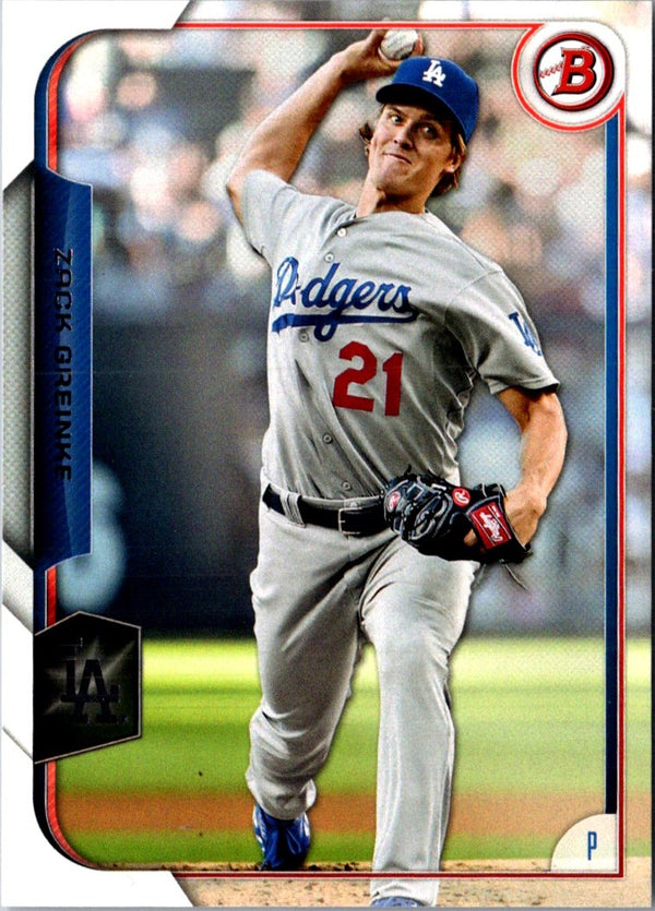 2015 Bowman Zack Greinke #15