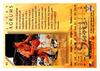 1994 Australian Futera NBL Lucas Agrums #93
