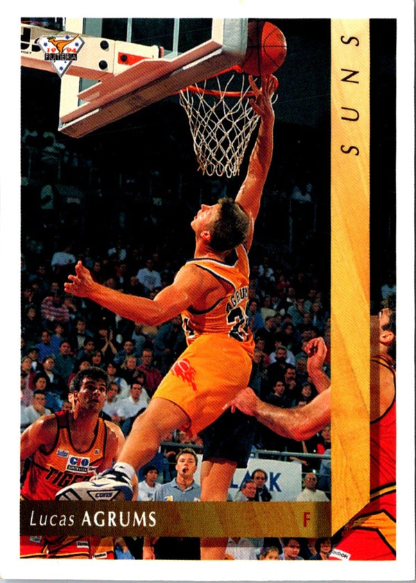 1994 Australian Futera NBL Lucas Agrums #93