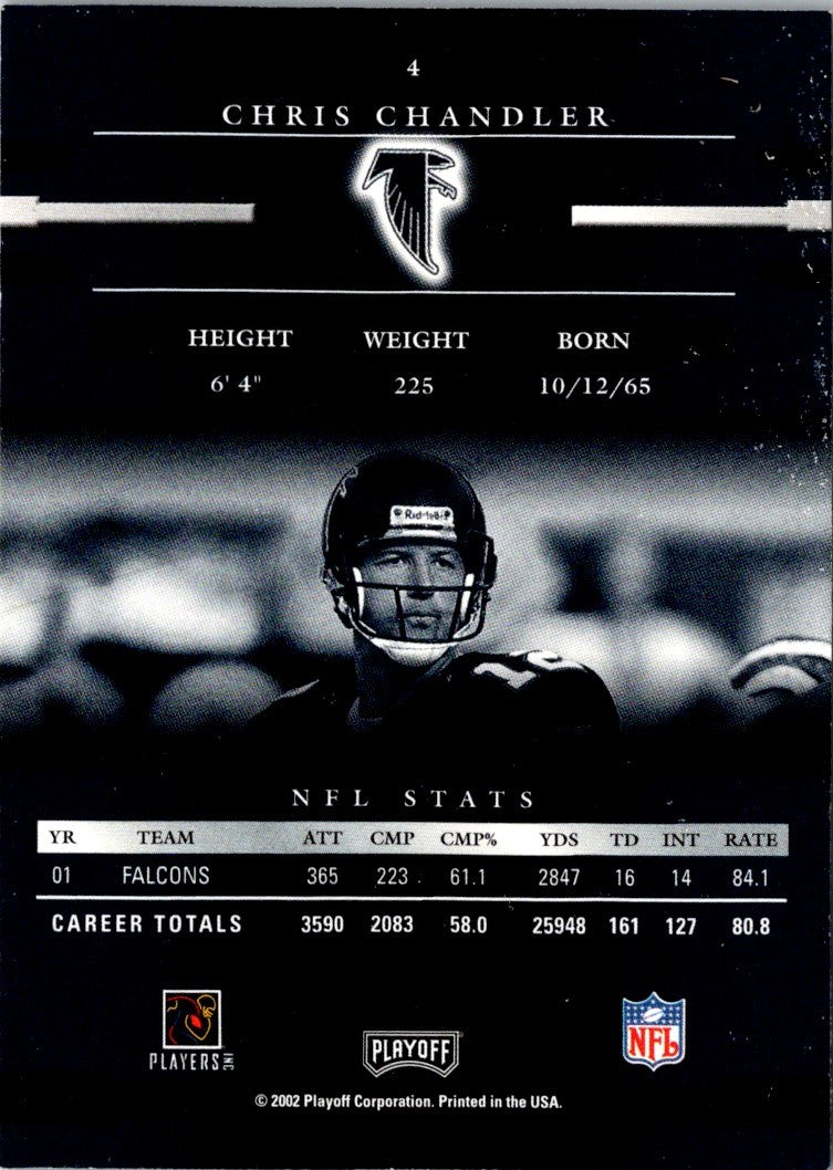 2002 Playoff Prestige Chris Chandler