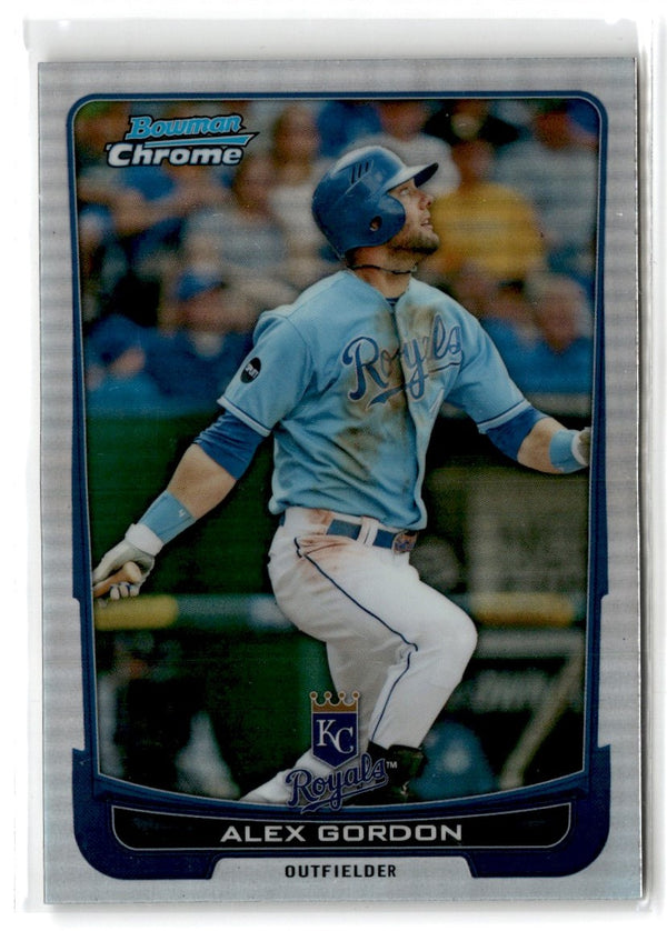 2012 Bowman Chrome Alex Gordon #40 Refractor