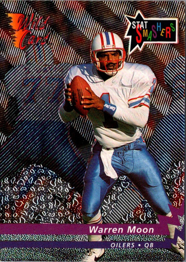 1992 Wild Card Stat Smashers Warren Moon #SS-6