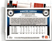 2011 Topps Dwayne Harris #386 Rookie