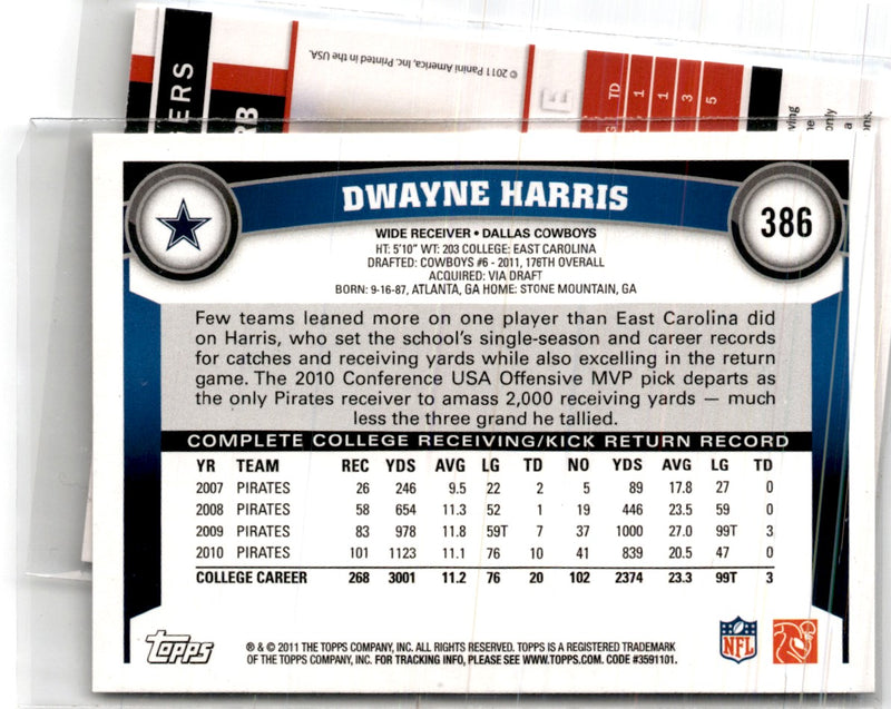 2011 Topps Dwayne Harris