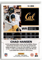 2017 Score Rookie Chad Hansen #404