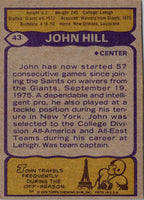 1979 Topps John Hill #43