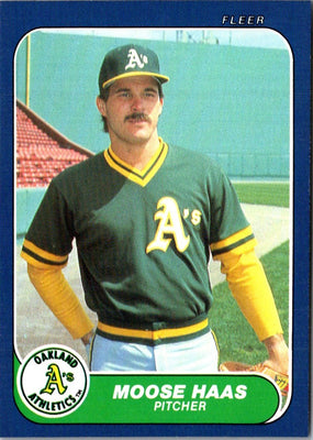 1986 Fleer Update Moose Haas #U-48