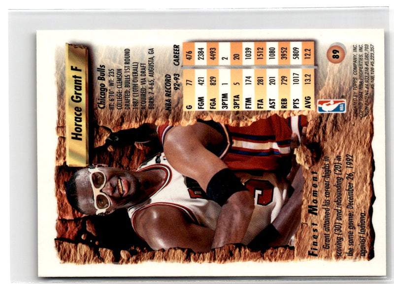 1994 Fleer Horace Grant