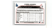 2022 Topps Chrome Andre Jackson #121 Rookie
