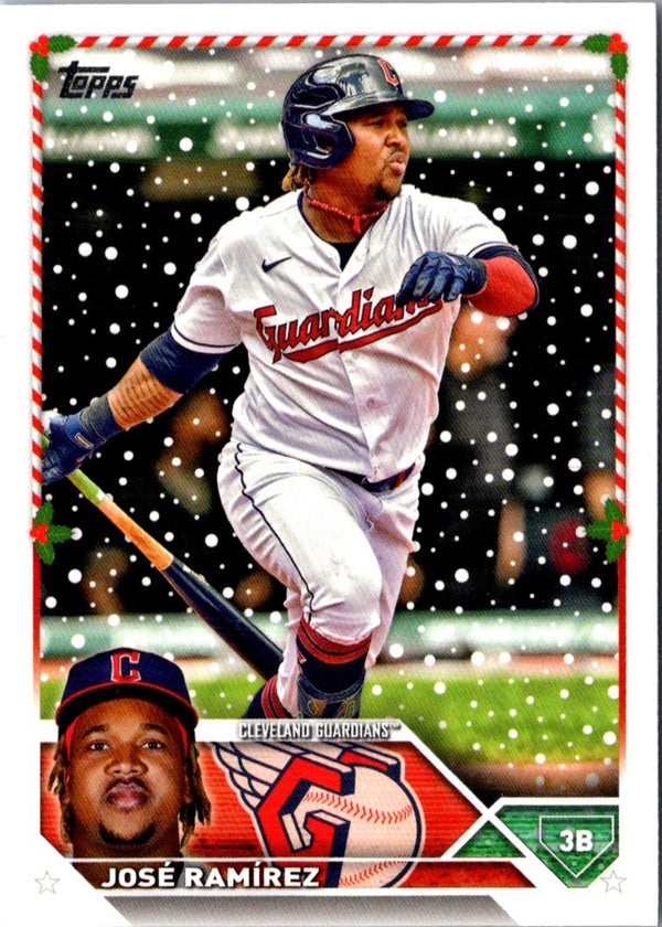 2023 Topps Holiday JosÃ© RamÃ­rez #H94