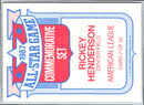 1988 Topps Glossy All-Stars Rickey Henderson