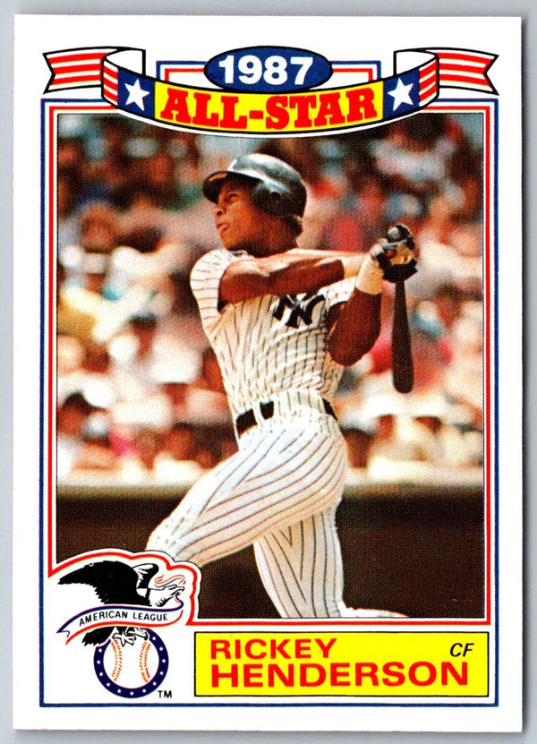 1988 Topps Glossy All-Stars Rickey Henderson #7