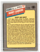 1991 Fleer All-Pro Barry Sanders